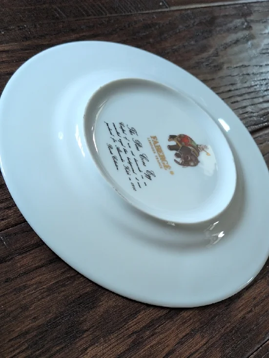 FABERGE I  Limoges French Imperial Egg Collection Pinecone Pattern Salad Plate - Picture 11 of 14